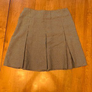 Plaid pleated skirt